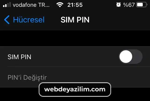 iPhone Pin Kodu Değiştirme