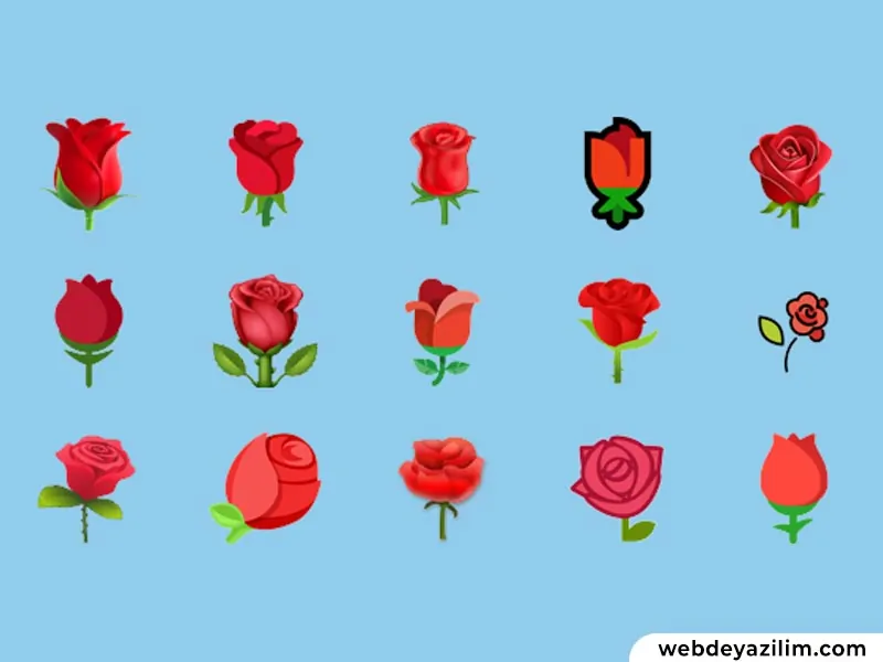 Gül Emojisi 🌹 Gül Emojisi Kopyalama ve Yapımı