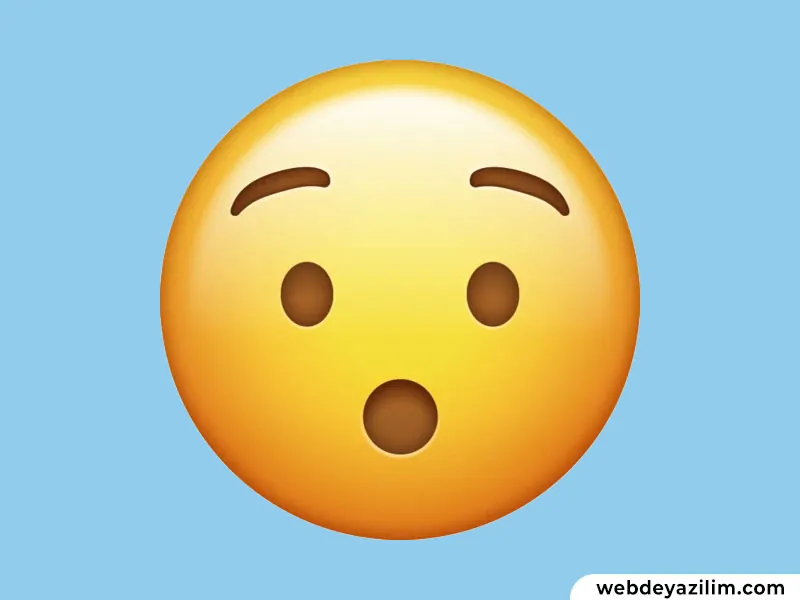 Şaşırma Emojisi 😲😱 Şaşırma Emojisi Kopyalama ve Yapımı
