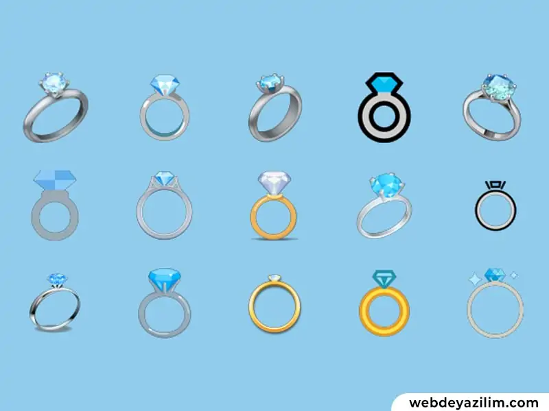 Yüzük Emojisi 💍 Yüzük Emojisi Kopyalama ve Yapımı