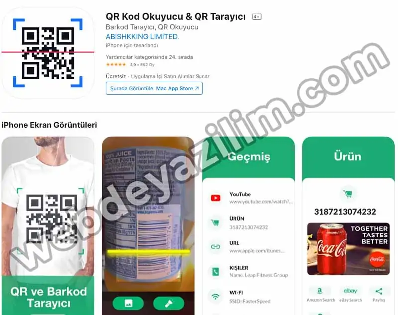 QR Kod Okuyucu & QR Tarayıcı