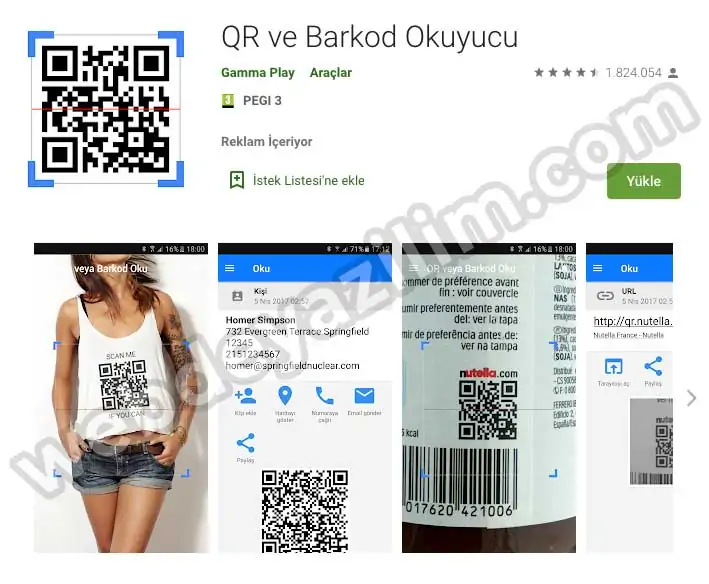 QR ve Barkod Okuyucu