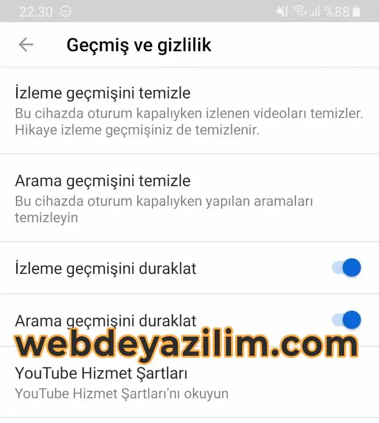 Android için Arama ve İzleme Geçmişini Silme