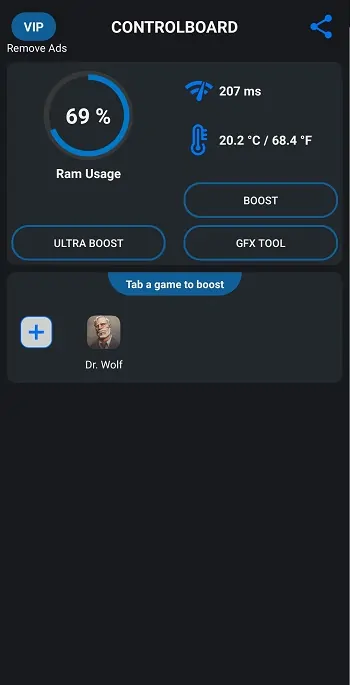 Game Booster Power GFX Lag Fix