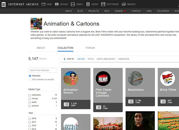 Internet Archive/Cartoons