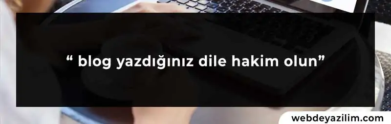blog yazarak para kazanmak için dili iyi kullanmak şart!