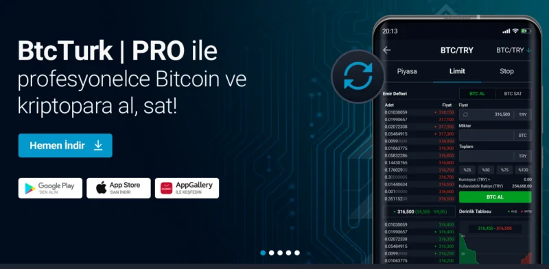 BtcTurk | Pro ile daha gelişmiş özellikler