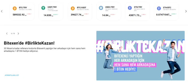 Bitexen | Bitcoin ve Altcoin Alım Satım Platformu