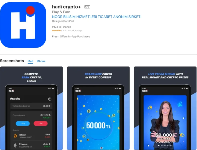 Hadi Crypto+ - Kripto Para Uygulaması