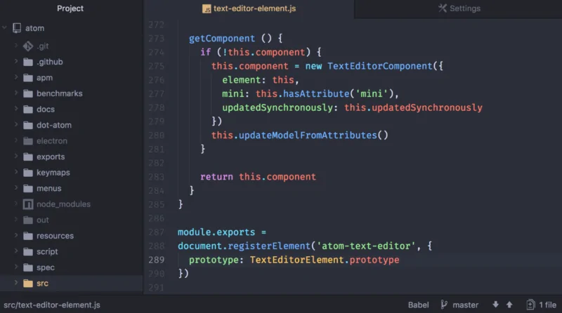 Atom Editor
