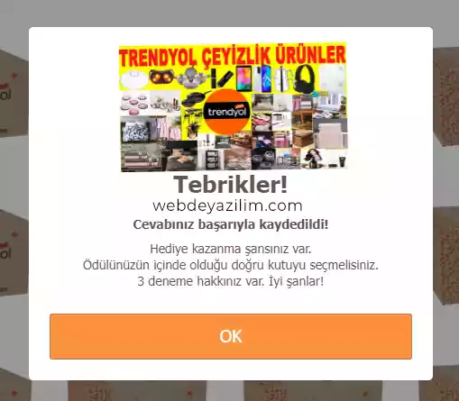 trendyol hediye çeki kupon dolandırıcılığı