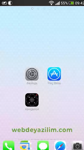 android için iphone teması
