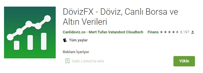DövizFX - Döviz, Canlı Borsa ve Altın Verileri