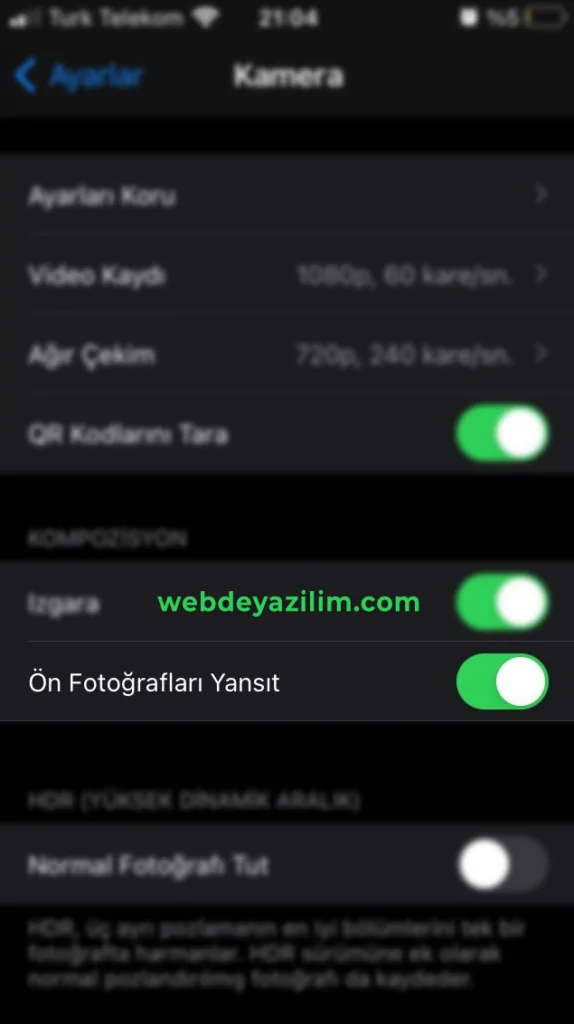 Ön Fotoğrafları Yansıt