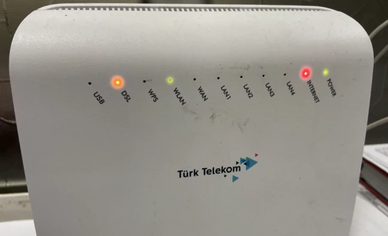 Modem Üzerindeki Işıkların Anlamları