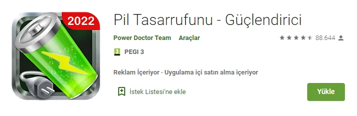 Pil Tasarrufunu - Güçlendirici