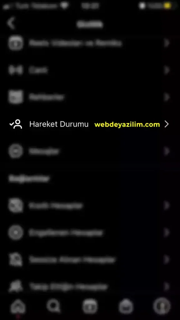 instagram çevrimiçi kapatma