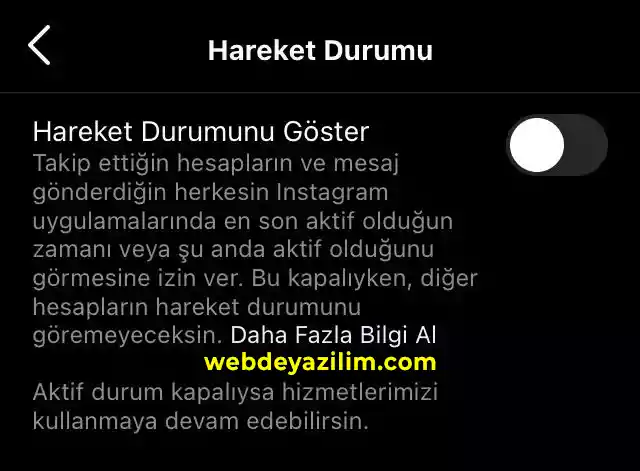 instagram çevrimiçi kapatma