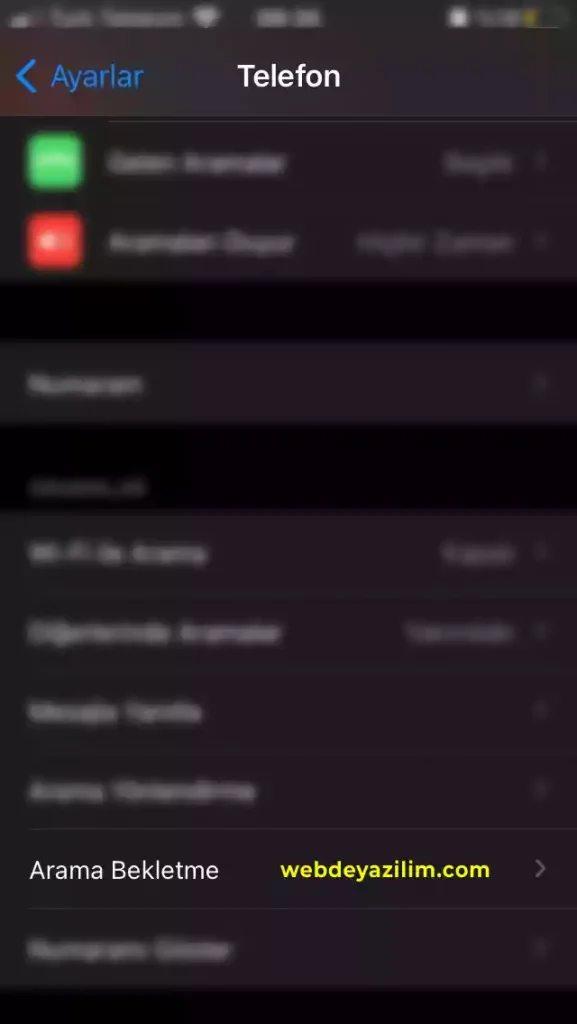iPhone Arama Bekletme Özelliği Nasıl Açılır?