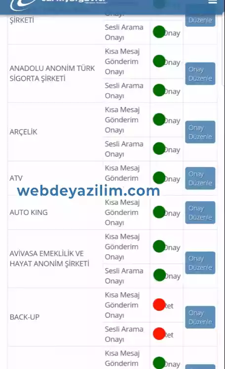 bilinmeyen numara ve arama engelleme e-devlet