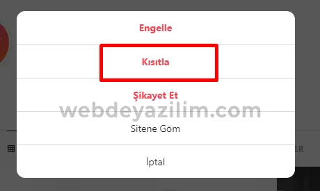 Instagram kısıtlama nedir? Hesap Kısıtlama