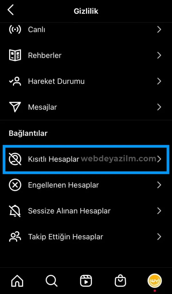 Instagram kısıtlama nedir? Hesap Kısıtlama