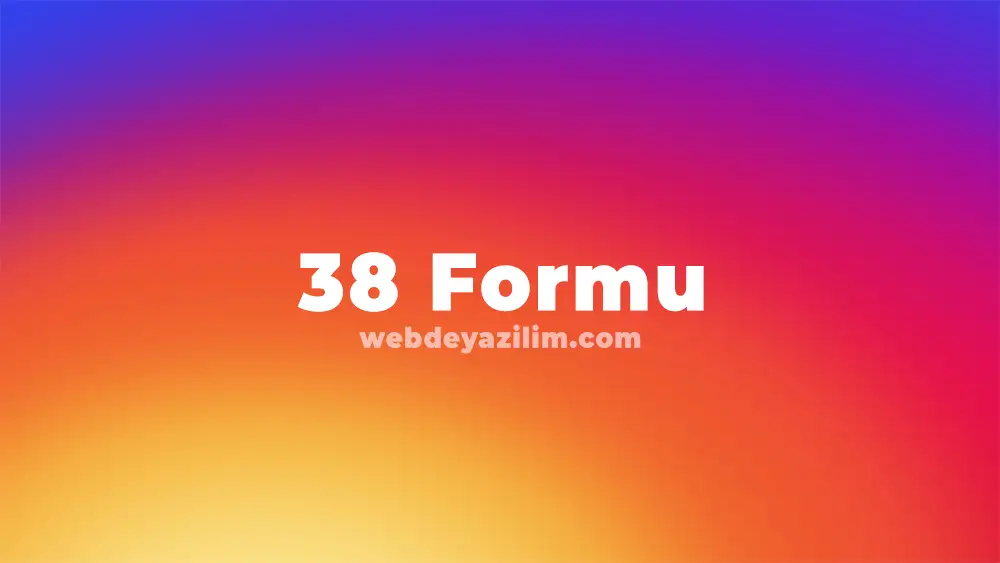 Instagram 38 Formu ile Hesap Kurtarma