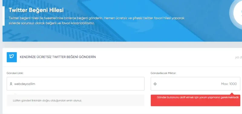 Twitter Beğeni Hilesi Nasıl Yapılır?