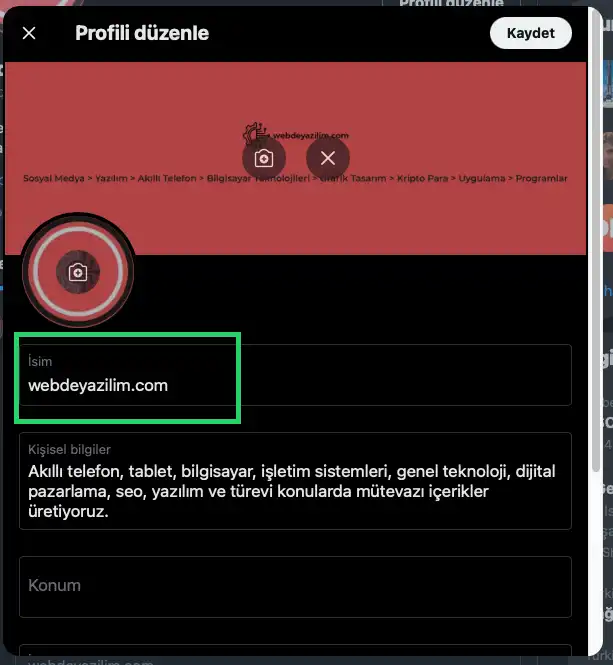 Twitter İsim Değiştirmek İçin Ne Yapılır?