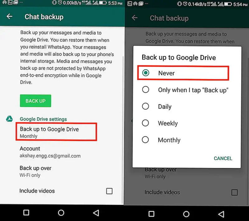 Silinen Eski Whatsapp Mesajlarını Geri Getirme