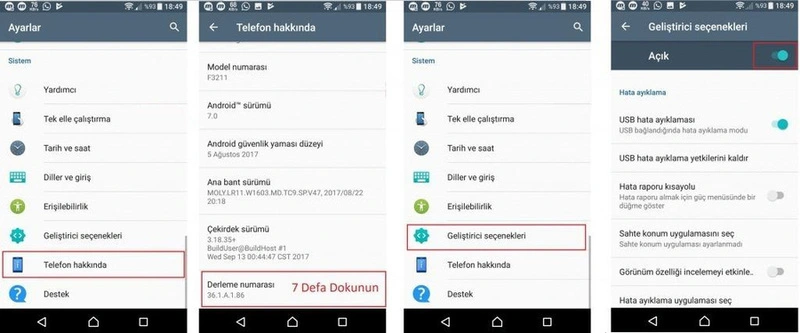 Samsung Geliştirici Seçenekleri Nedir?