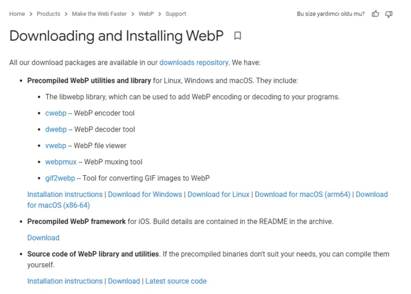 WebP Formatı Dönüştürme Site Hızlandırma SEO PhotoShop WordPress Eklenti