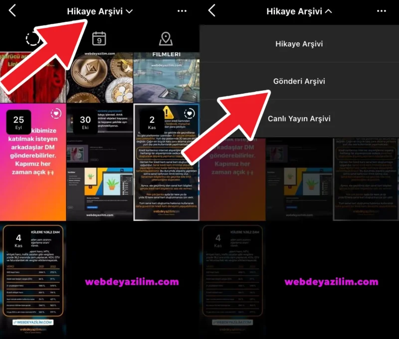 Instagram Arşivi Nerede? Instagram Arşivi Görme