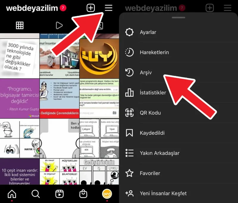 Instagram Arşivi Nerede? Instagram Arşivi Görme