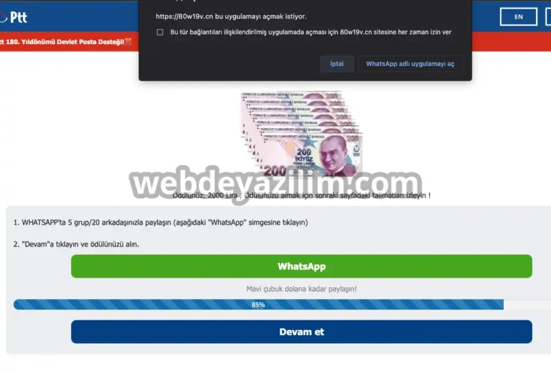 PTT 180. Yıl dönümü Devlet Posta Desteği