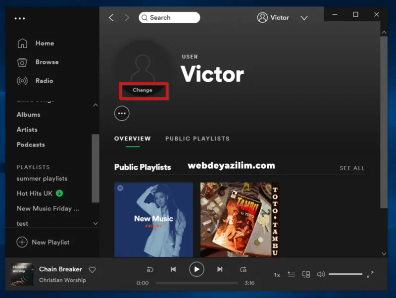 Spotify Kullanıcı Adı Değiştirme