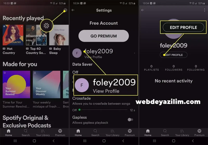 Spotify Kullanıcı Adı Değiştirme