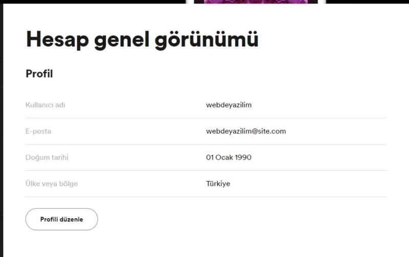 Spotify Kullanıcı Adı Değiştirme