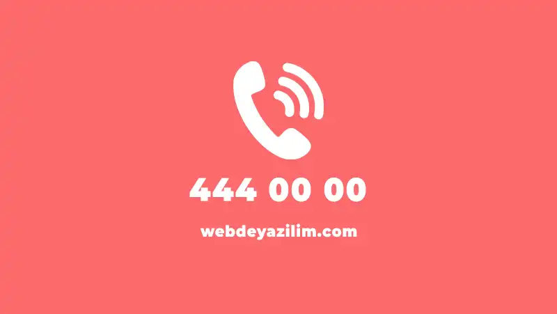4440000 Kimin Numarası? 444 00 00 & 444 0 000