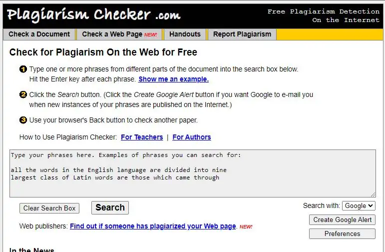 Plagiarism Checker
