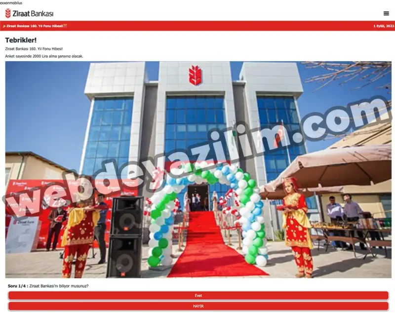 Ziraat Bankası 160. Yıl Fonu Hibesi