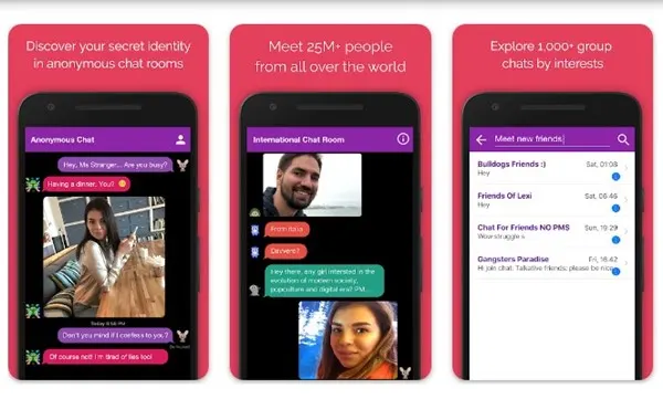 Anonymous Chat Rooms Rastgele Sohbet Uygulaması