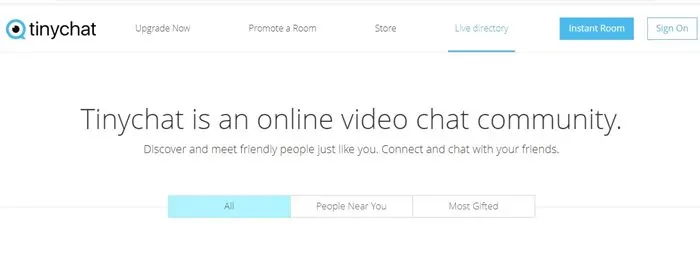 TinyChat Omegle Alternatifi