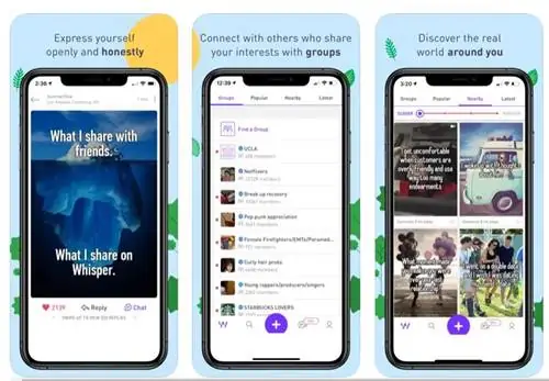 Whisper iPhone Rastgele Sohbet Uygulaması