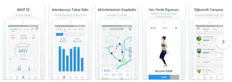 Pedometre – Adım Sayacı Kalori Ve Kilo Takipçisi