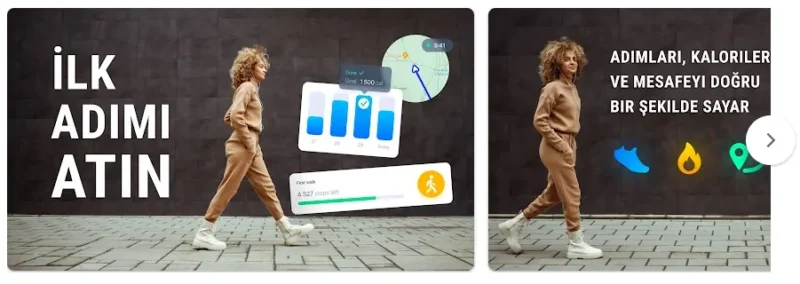 Adım sayar GPS koşu pedometre