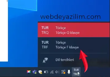 Windows 10/11 F Klavyeyi Q Klavyeye Çevirme
