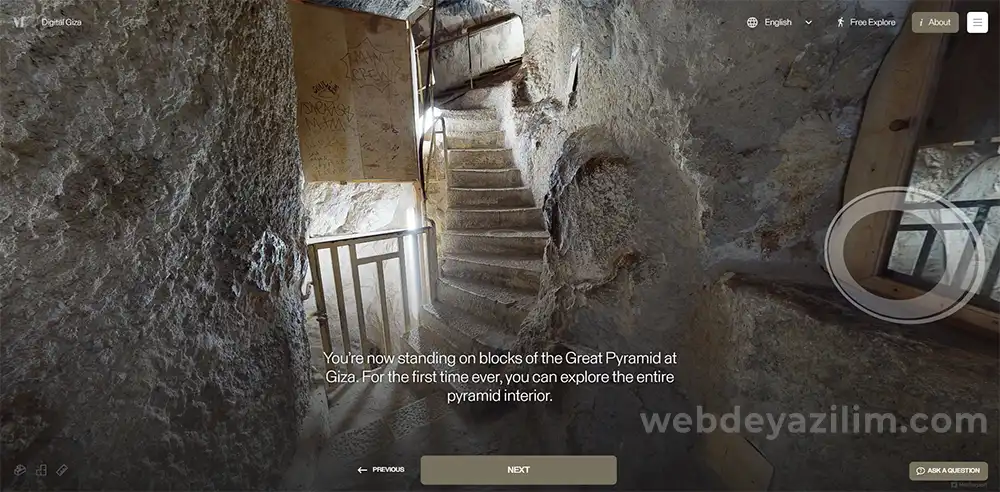 Büyük Giza Piramidini Sanal Olarak Gezin