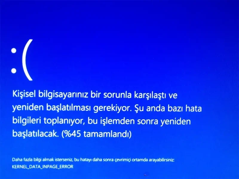 Mavi ekran hatası neden olur ve nasıl giderilir?