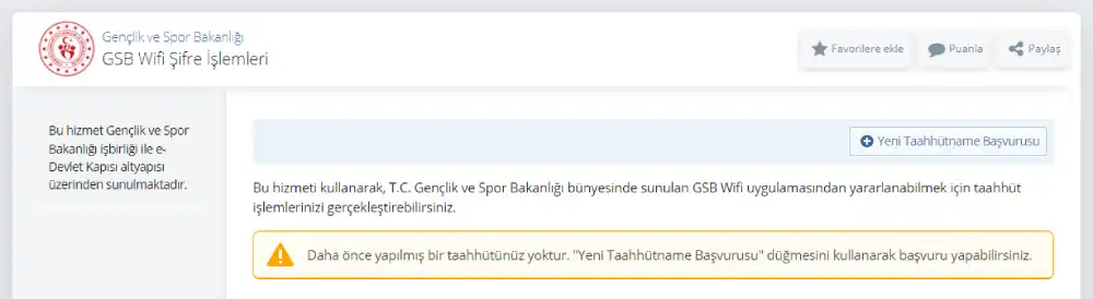 Gsb WiFi Çıkış E-Devlet